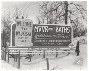 Moor Mud Bath Road sign