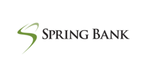 Spring Bank logo with a stylized green S